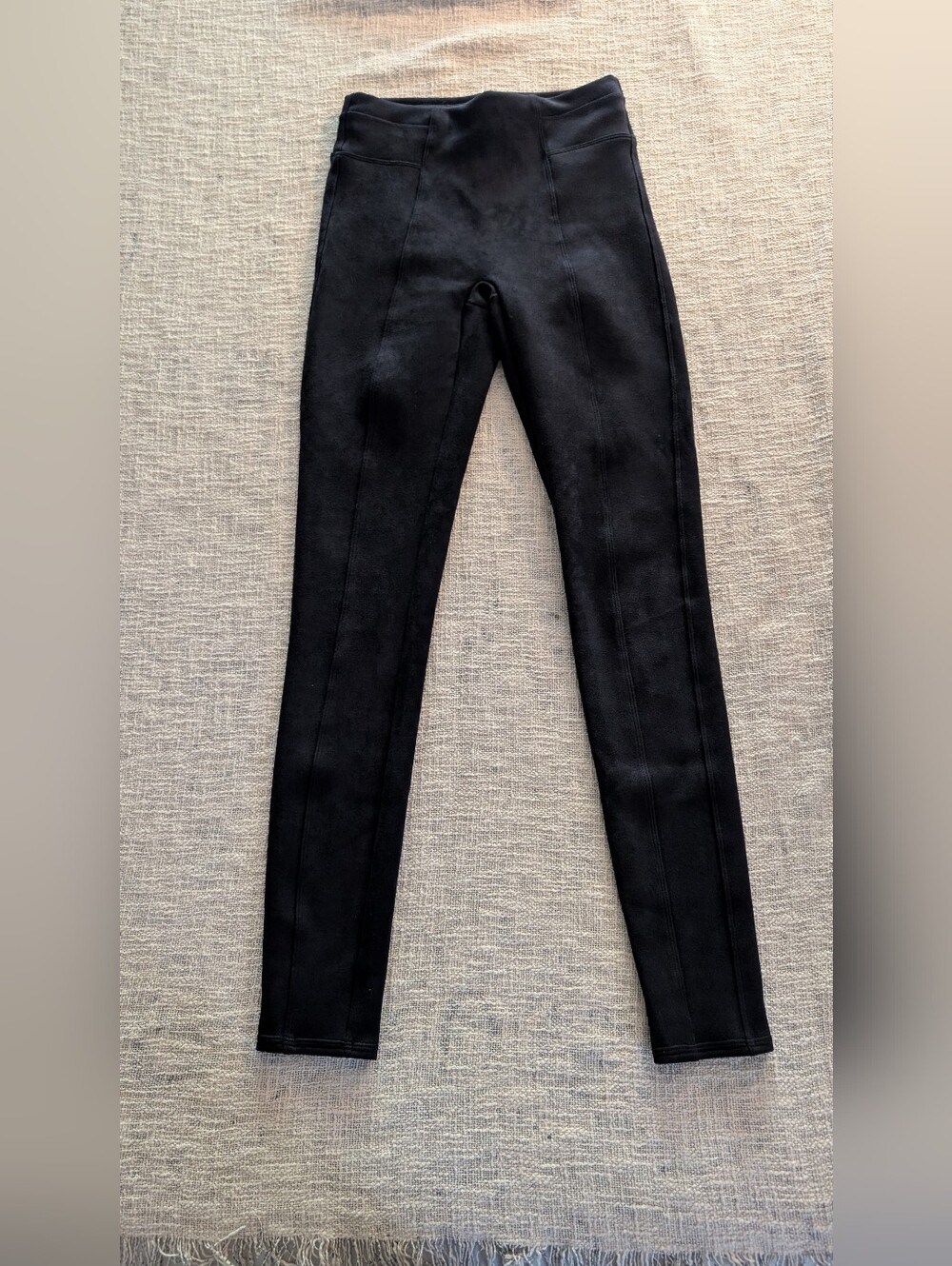 Navy Blue Spanx High Rise Faux Suede Leggings